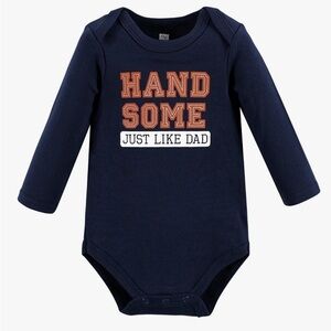 Navy Blue 'Handsome Just Like Dad' Kids One Piece